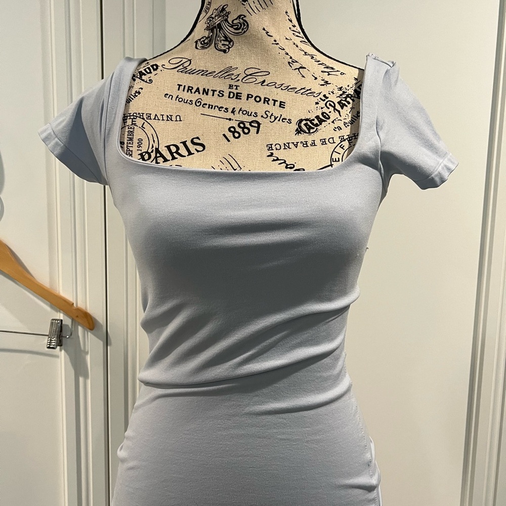 Aeropostale Sculpt Seriously Soft Square Neck Short Sleeve